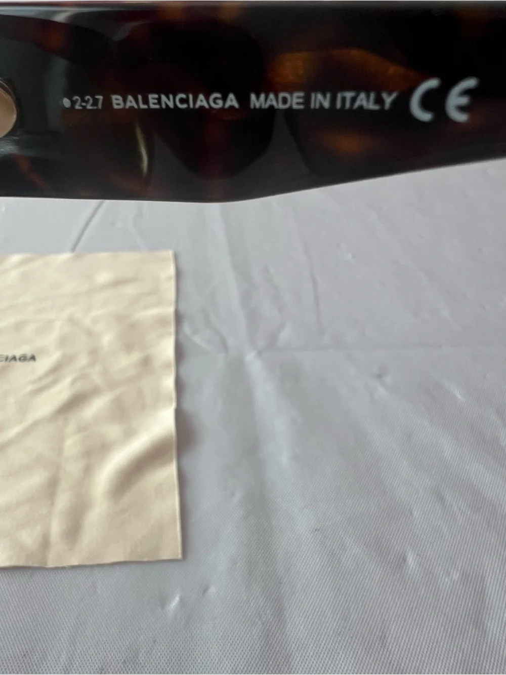 Balenciaga Tortoiseshell Cat Eye Sunglasses with Dark Lenses